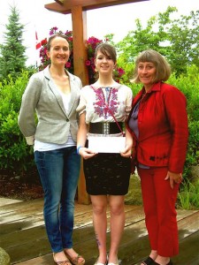 Tegan Jacson receives Sunshine Coast Dance Society Scholarship in 2011